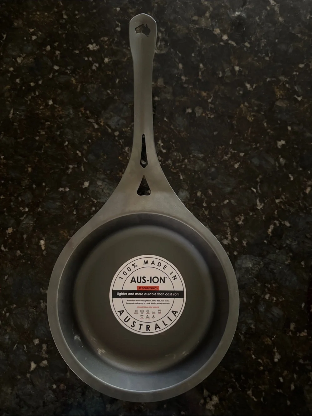 SOLIDTEKNICS AUS-ION™(Made in Australia) Lightning 7.9” Long Handle Fry Pan-New!